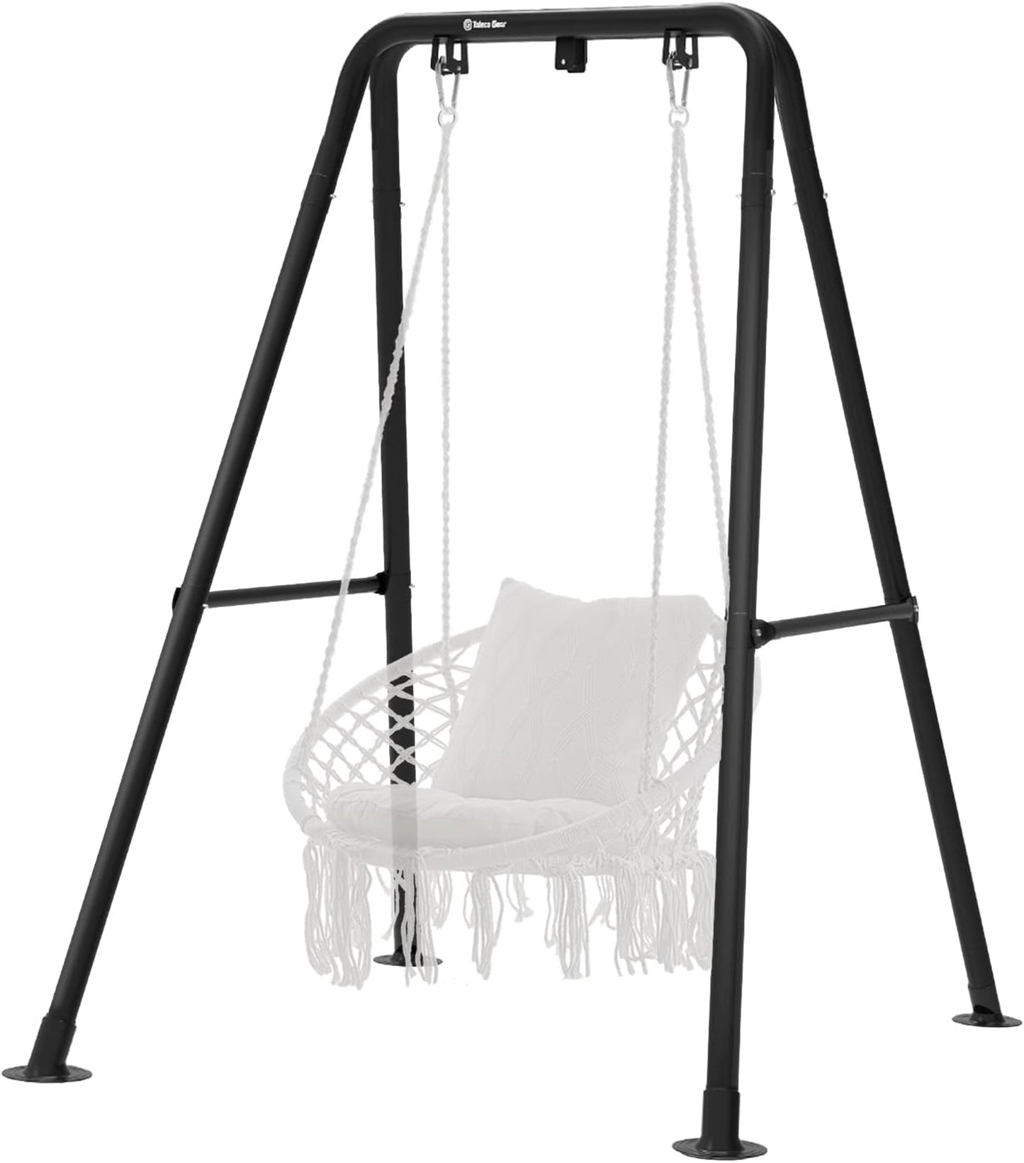 G TALECO GEAR Hammock Chair Stand, Outdoor Hammock Stand for Hanging Swing Chair, Patio Swing Stand, Heavy-Duty Steel, 300LBS, Black