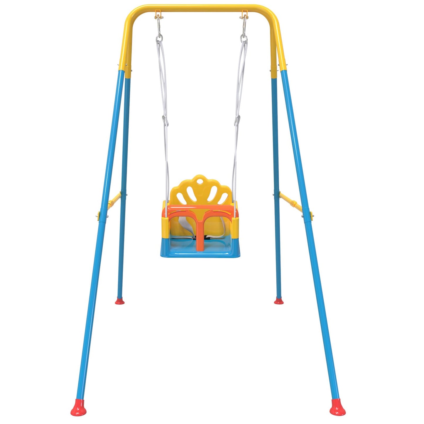 G TALECO GEAR Foldable Toddler Swing, Children’s Swing Set for Backyard, Portable Baby Swing Outdoor, Blue