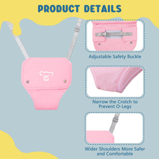 Baby Jumper with Stand, Baby Jumpers and Bouncers, Baby Exerciser Suitable for 6-24 Months, Pink