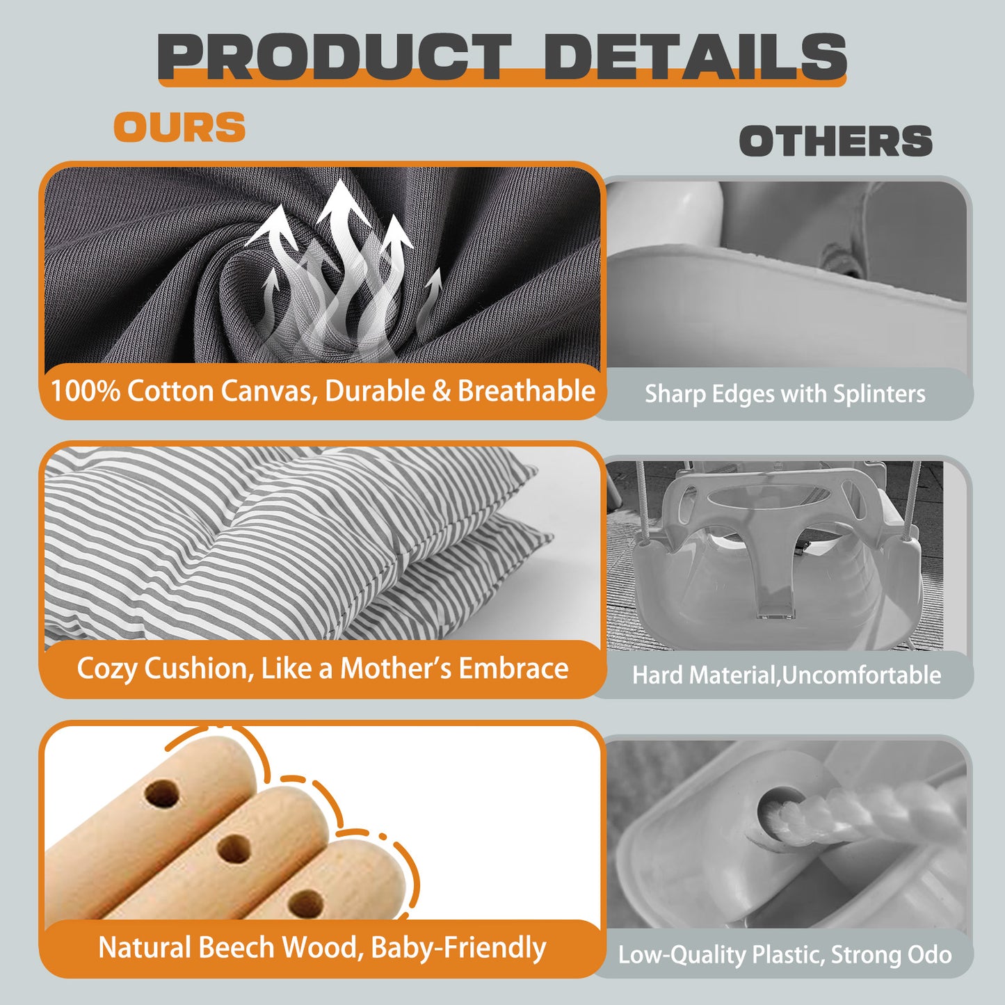 2-in-1 Baby Jumper & Swing - Foldable Stand, Stable Toddler Swing Set for Indoor & Outdoor Use (Black)