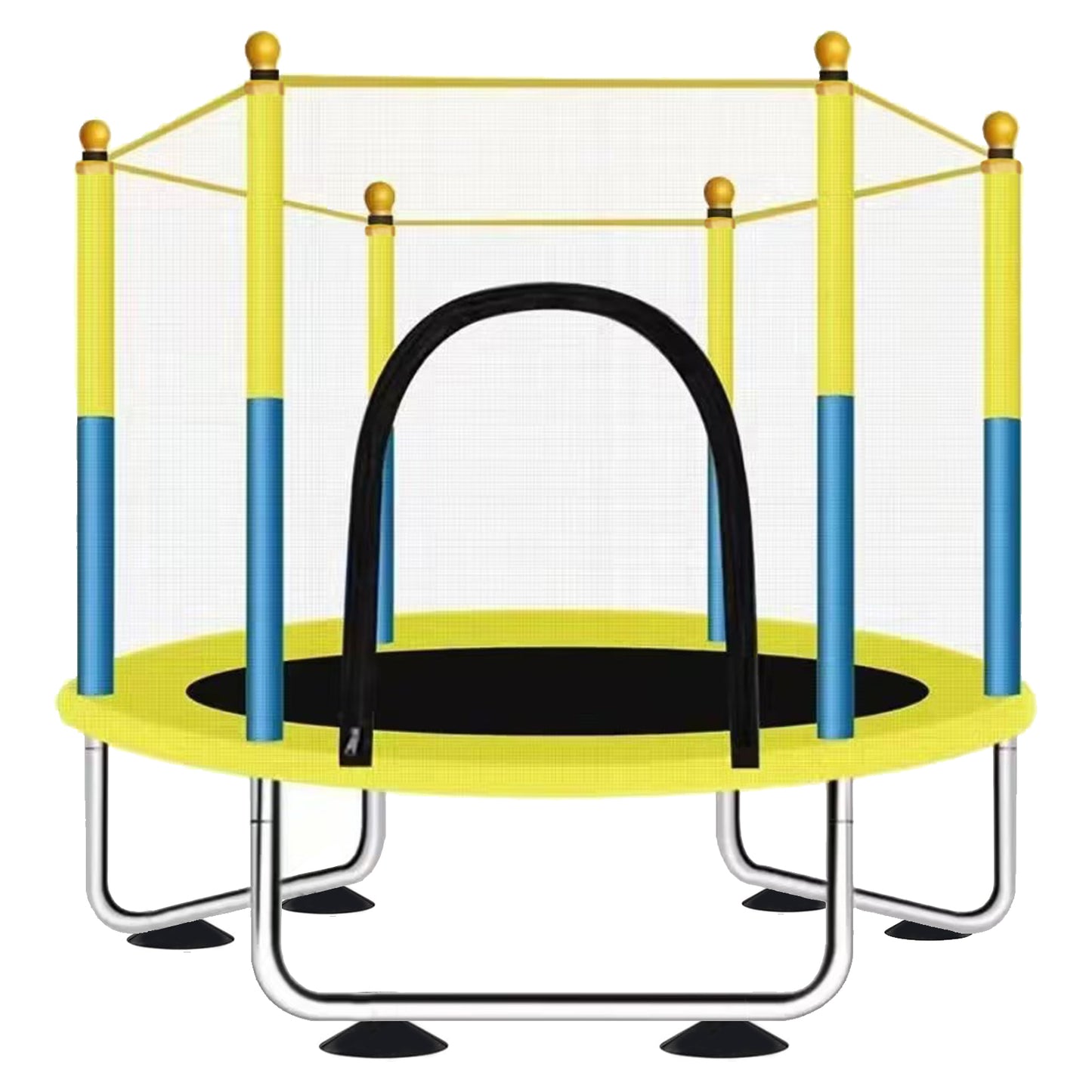 G TALECO GEAR 60" Mini Trampoline for Kids, Outdoor Indoor Toddler Trampoline with Enclosure Net, Gifts for Boys and Girls, Age 2-8, 440lbs