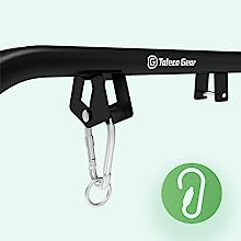 G TALECO GEAR Hammock Chair Stand, Outdoor Hammock Stand for Hanging Swing Chair, Patio Swing Stand, Heavy-Duty Steel, 300LBS, Black