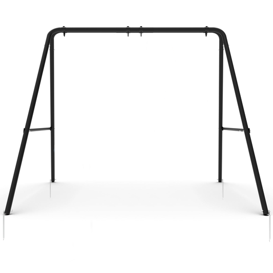 Yacona Swing Frame Outdoor, Heavy Duty Metal Swing Stand, 450lbs Swingset Frame for Kids&Adults, Black(Swing Stand Only)