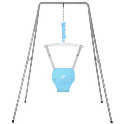 G TALECO GEAR Baby Jumper with Stand, Baby Bouncers and Jumpers for Baby Boys/Girls 6-24 Months, Easy to Assemble, Blue
