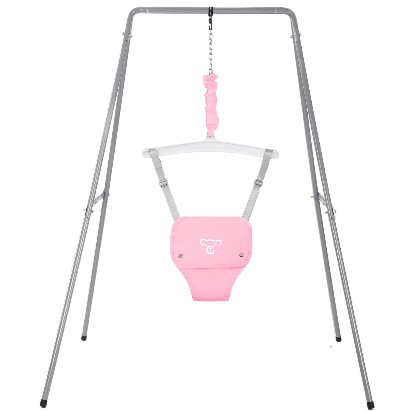 Baby Jumper with Stand, Baby Jumpers and Bouncers, Baby Exerciser Suitable for 6-24 Months, Pink