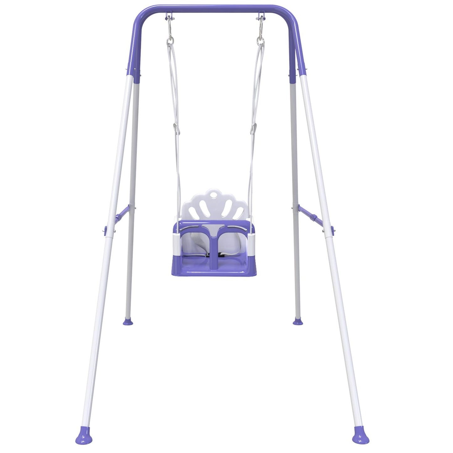 G TALECO GEAR Foldable Toddler Swing, Children’s Swing Set for Backyard, Portable Baby Swing Outdoor, Purple