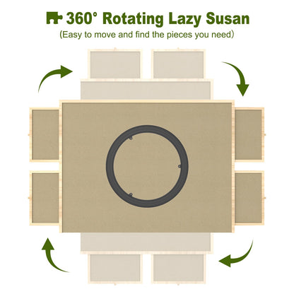 2000 Piece Puzzle Board with Drawers and Cover, Adjustable Tilting Puzzle Board, Portable Wooden Jigsaw Puzzle Table for Adults as a Gift