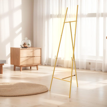 G TALECO GEAR Gold Easel Stand for Sign, Picture Display Stand, Art Easel for Painting, Wedding, Poster, Lightweight Metal, Adjustable 3-Tier, 53.6in