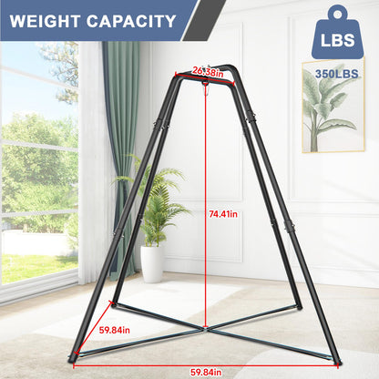 G TALECO GEAR Sensory Swing with Stand, Outdoor Indoor Kids Pod Chair Swing Set for Backyard, Metal Hammock Chair Stand, 350LB