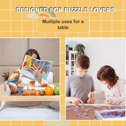 G TALECO GEAR Jigsaw Puzzle Table with Drawers, Legs and Cover, Wooden Puzzle Board for Adults 2000 Pieces, Puzzles Accessories, 41.3 "x 29.5"